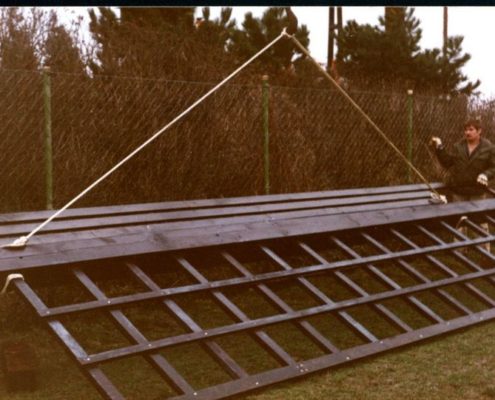 Nahaufnahme eines Mühlenflügels, 1981